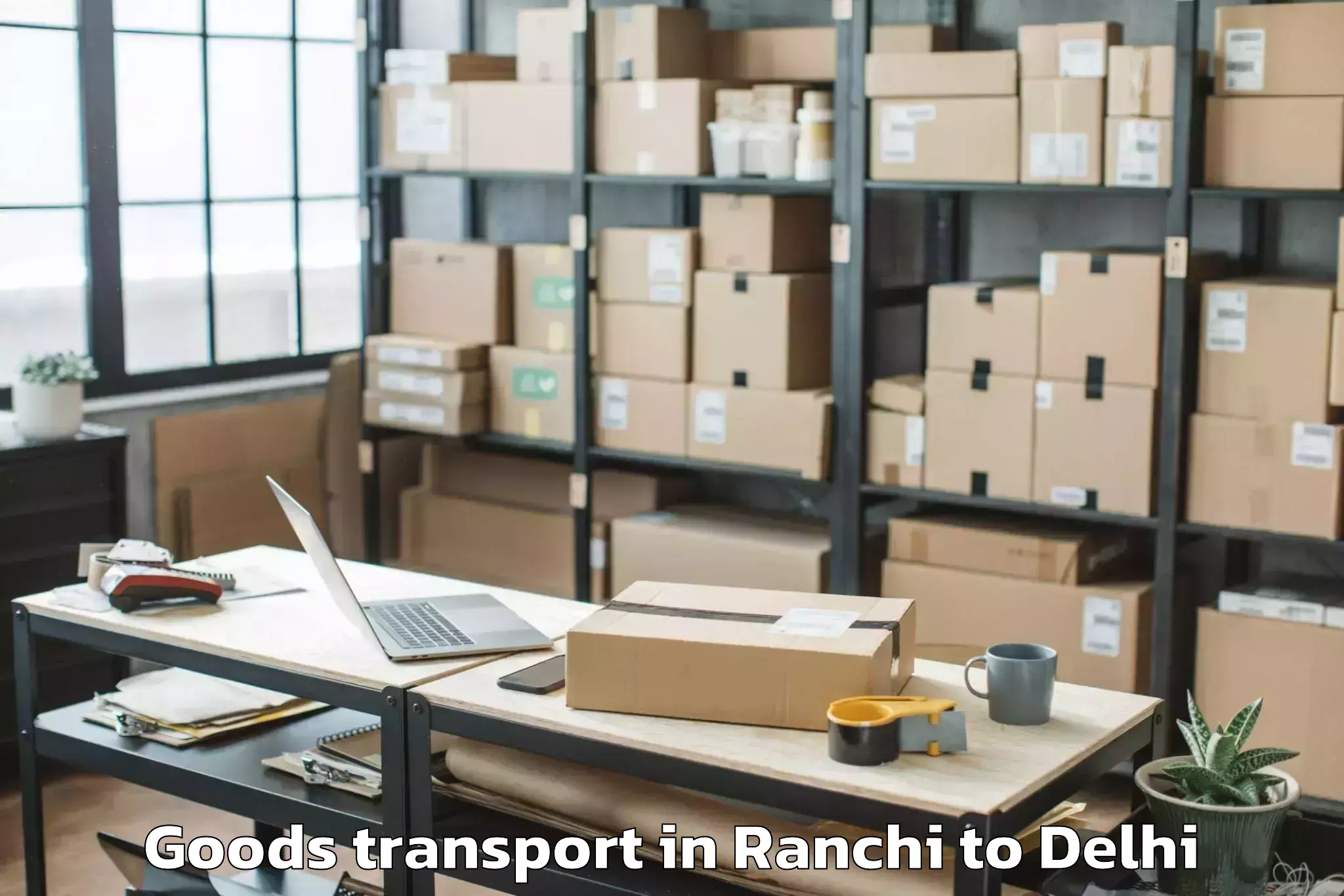 Discover Ranchi to Dlf Emporio Mall Goods Transport